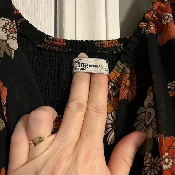 Floral Black Midi Dress - Picture 7 of 7